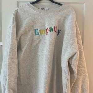 Gray Empathy Sweatshirt & Sweatpants